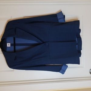 CAbi Blue Check Blazer Size 12